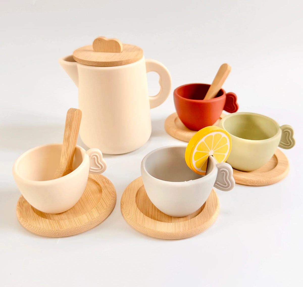 Wooden & Silicone Tea Party Set