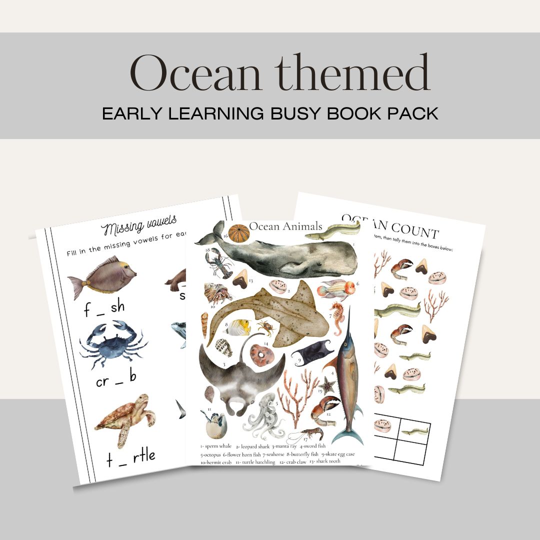 Ocean Themed Activity Pack | 52 pages
