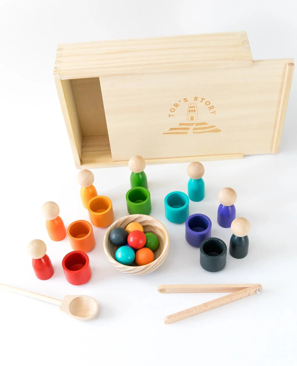 Rainbow Balls, Puppets & Sorting Cups