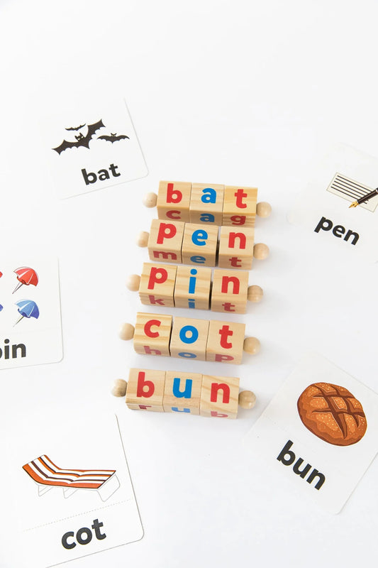 Wooden Word Spelling Game